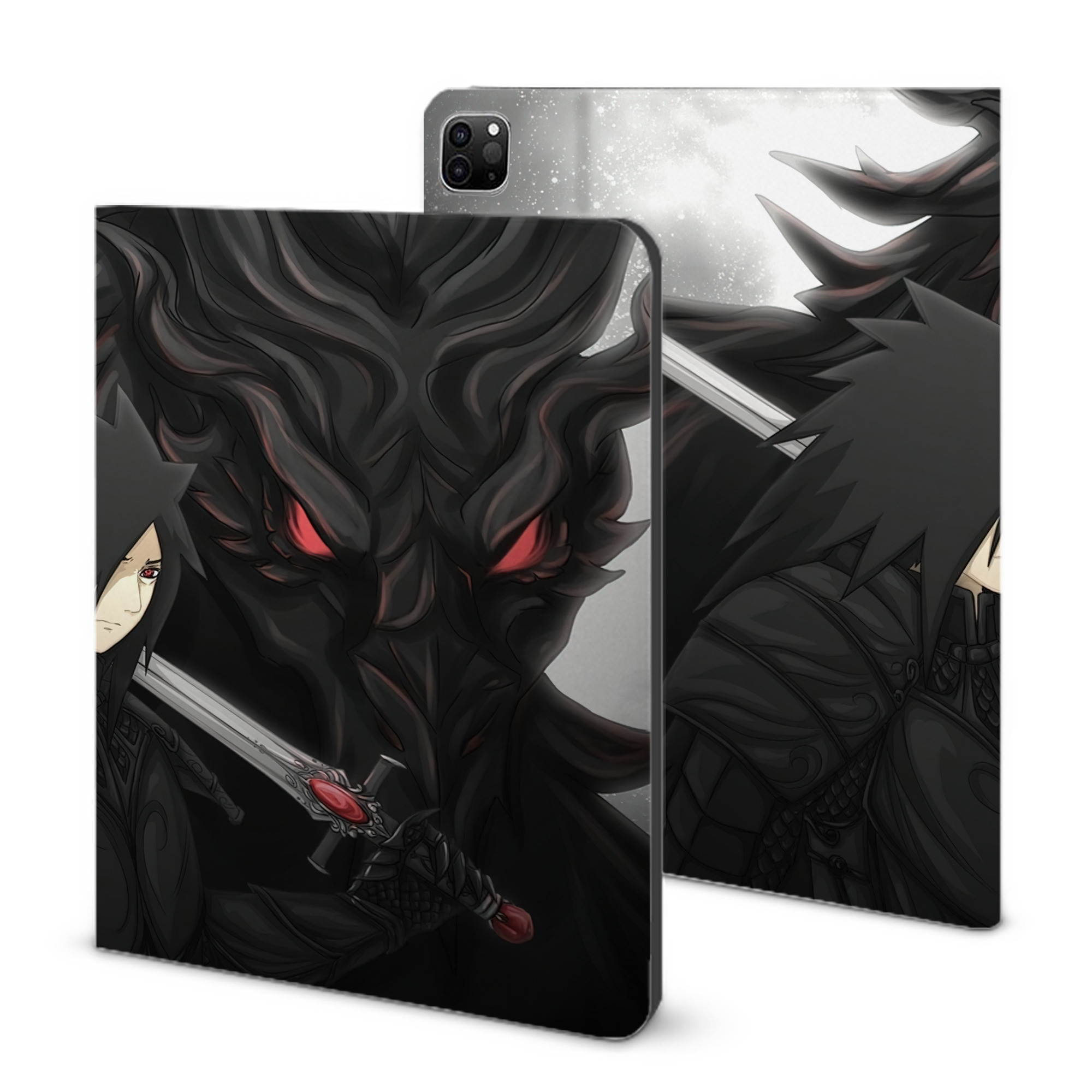 （画像用） NARUTO -ナルト- NARUTO -ナルト- 疾風伝 IPad ケース ブック型 PUレザー TPU 耐衝撃 軽量 薄型 ペン収納なし 全面保護 IPad 各モデル対応